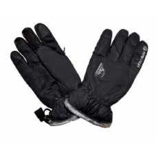 MOUNTAIN暖暖包口袋觸控手套 防風防水手套, 黑色的