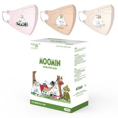 어린숨 엣지 무민 아트심볼 컬러마스크 중형 3종 x 10p 세트, 30매, 1세트, 무민커플