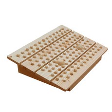 HINOKI ART 頂級扁柏實木滾珠書桌腳底按摩板, 混合色, 1個