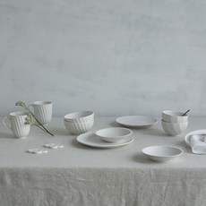 네오플램 국산 론다 도자기 2인조 12종 세트, 1세트, 화이트
