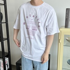 오티디 프리미엄 오버핏 16수 멘탈리티 통기성 반팔 티셔츠
