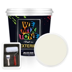WEMIXTONE 외부용 EXTERIOR 페인트 3L + 붓 + 로울러 + 트레이 세트, WMT0161P01(페인트), 1개