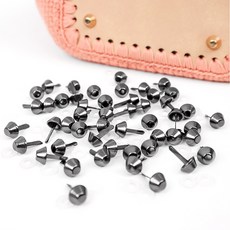 Teolsilnara 配件 包底釘 50入 + 墊片套組, 黑色(包底釘), 隨機出貨(墊片), 1套