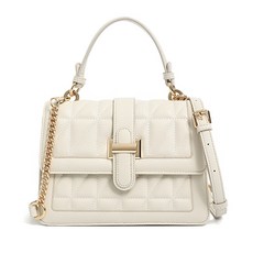 TRIPLEJ 女用經典手提肩背斜背包, 象牙白