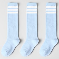 NO DESIGN 線條圖案過膝襪 3雙