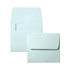 迷你彩虹粉彩信封, 藍色, 100個
