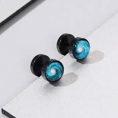 젤루나 써지컬 갤럭시 별빛 플랫 바벨 피어싱 P-398 2p