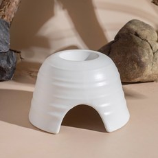 랜보어 파충류 세라믹 가습 은신처 S, 화이트, 1개
