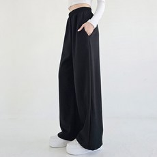 Planday 女款 絕美版型 遮肚鬆緊腰帶 顯腿長 寬褲 短版