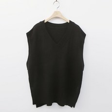 보리맘 란 오버핏 브이넥 니트 조끼 임부복 M923