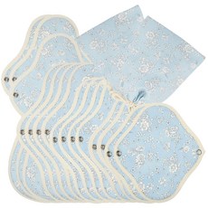 WIZLLY 布衛生棉 藍色花朵 初經準備組, 1套