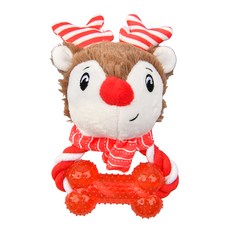 올치 강아지 루돌프 터그놀이 로프 장난감 TO6721, 레드, 1개