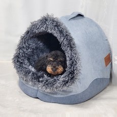 Maa 寵物天鵝絨洞穴屋, 1個, 灰色