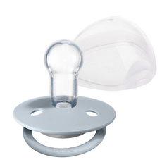 BIBS de Lux系列矽膠安撫奶嘴 附收納盒, 0~36個月, Baby Blue