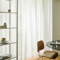 한샘 규격 브리즈 나비주름 린넨필 커튼