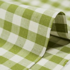 渲染格紋20支平織綿布 SH-256, 綠色A, 1入