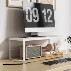 디노 튼튼하고 실용적인 모니터 받침대 50 x 20 x 16.5 cm, 화이트보드 + 화이트프레임6