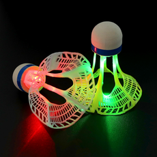 세잎클로버 야광 베드민턴공 6p 세트 혼합 방풍야광, 랜덤발송, 1세트