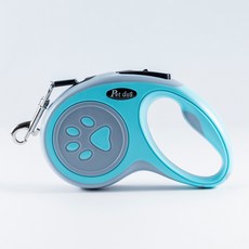 這款狗狗寵物防纏繞自動牽繩, 1個, 藍色