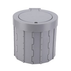 露營便攜式無蓋馬桶, 灰色, 1個