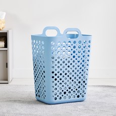 Modern House 透氣方形洗衣籃 40L, 天空藍