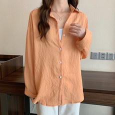 어썸풀 여성용 사일드 링클 셔츠 A24SMST031313