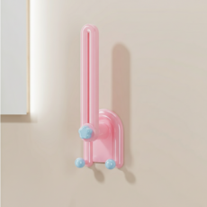Join Made 多用途旋轉式掛鉤壁掛架, 粉紅色, 2個