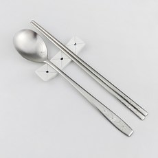 HANIL STAINLESS STEEL 高級餐具組 散裝, 波斯菊, 湯匙 10支 + 筷子 10雙