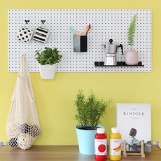 takongpan 室內裝潢用洞洞板 40 x 90 cm, 1個, 白色