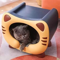 DING DONG PET 寵物 Muse Cat 多功能收納屋, 黃色