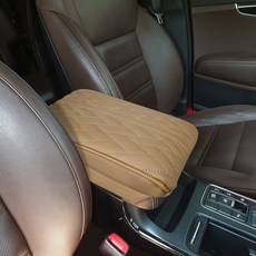 I-VILL 汽車Master扶手箱靠墊, 鞍棕色, 1個