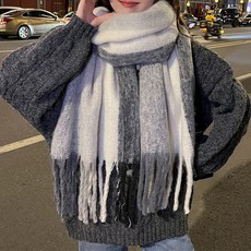 Moirbella 女性聚酯纖維彩色大圍巾