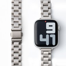 NUART 蘋果手錶兼容纖薄金屬錶帶 38 / 40 / 41 毫米, 1條, 星光