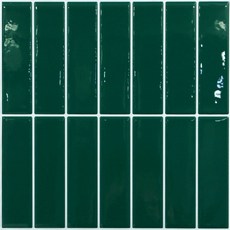 데코사랑 점착식 우레탄 입체 타일 스틱 IUT 4p, 딥그린(IUT04)