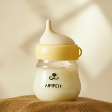 PASTEL PET 寵物空氣軟式奶瓶 FREE, 黃色, 1個