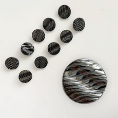 裝飾鈕扣 5號 25mm, 10個, 黑色裝飾