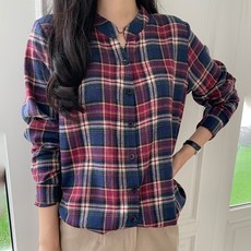 Lusida 女款曬乾格子下擺抽繩襯衫