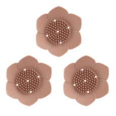 Flyto 矽膠花皂底刷, 磚紅色, 3個