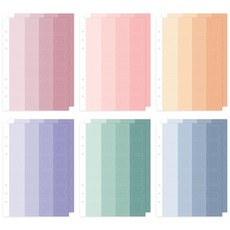 Monolike A5 6孔活頁夾索引貼紙6款套組, 2套