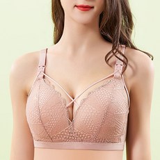 交叉線條設計哺乳內衣