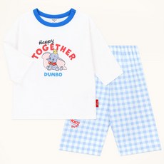 mollimelli friends 兒童款 Disney Dumbo Happy 七分袖居家服套裝