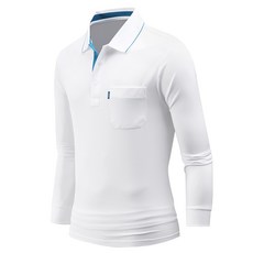 다꾸앙 남성용 냉감 통기성 라이너 포켓 긴팔 카라티 E02K9_tp3681