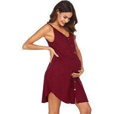 孕婦款寬鬆無袖連身裙 2入