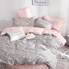 FOCA 韓風設計100%精梳純棉3件式兩用被床包組