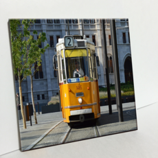 HTP 磁磚 黃色電車 C1280