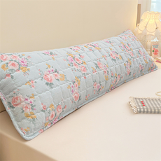 A'pogne 頂級絎縫長版坐墊套, 藍色花朵