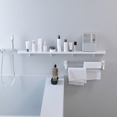 MONACO OLIVE Lux 平板多用途一字型層架 F4, 白色, 1個