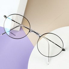BEIMA 無鼻墊馬鞍鼻N圓形雙色鈦金屬眼鏡框