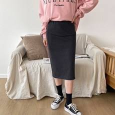 보리맘 기모 슬림 H 임산부 스커트 M523