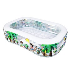 Bestway 兒童野生動物園3層壓花游泳池 PL13020, 透明, 1個